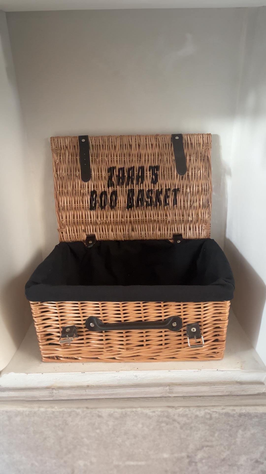 Halloween Boo Basket with Black Lining - Personalised Gift Hamper